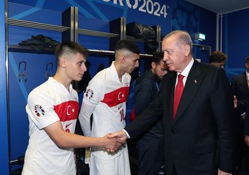 Başkan Erdoğan millileri tebrik etti!