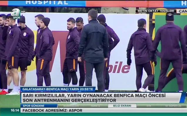Galatasaray'da Benfica maçı hazırlıkları tamamlandı