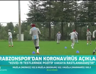 Trabzonspor'dan corona virüsü açıklaması