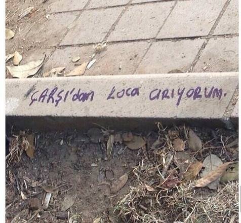 Duvarlara yazılmış tribün sloganları güldürüyor!