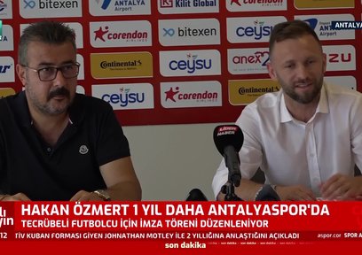 Antalyaspor Hakan Özmert'le sözleşme uzattı!