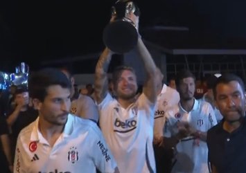 Beşiktaşlı yıldızlara coşkulu karşılama!