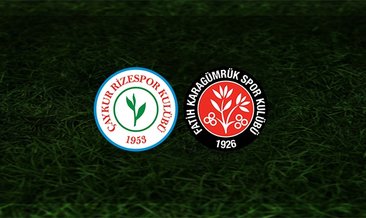 Rizespor - Fatih Karagümrük maçı saat kaçta ve hangi kanalda?