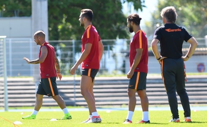Galatasaray antrenmandan ilginç kareler