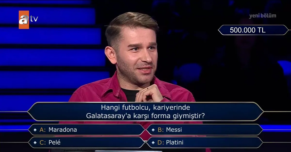 işte Kim Milyoner Olmak İster'de G.Saray sorusu!