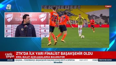 Fenerbahçe - Başakşehir maçı sonrası Erol Bulut konuştu: Rakip şanslıydı