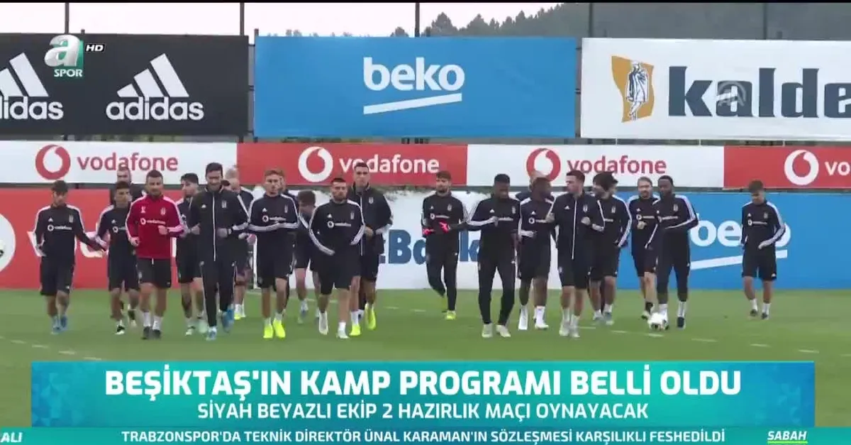 Beşiktaş'ın kamp programı belli oldu