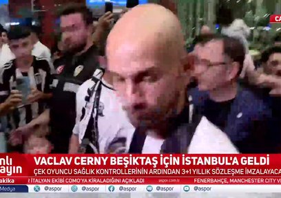 Beşiktaş'ın yeni transferi Cerny, İstanbul'da!