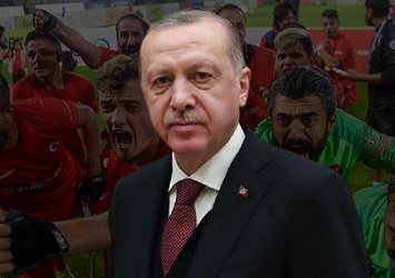 Başkan Erdoğan'dan Avrupa şampiyonu olan millilere tebrik!