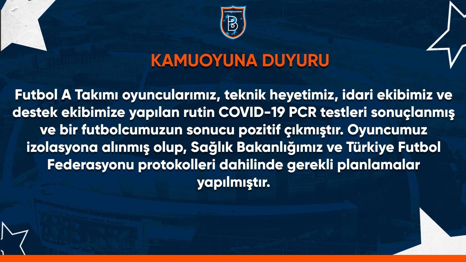 Başakşehir'de corona virüsü şoku! Resmen açıklandı - 1