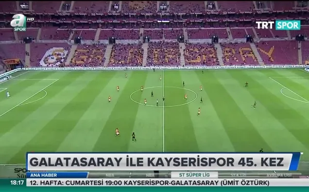 Galatasaray ile Kayserispor 45. kez