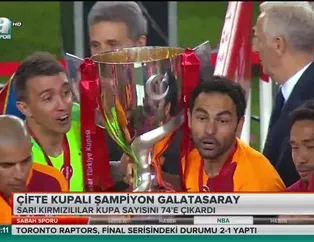 Çifte kupalı şampiyon Galatasaray