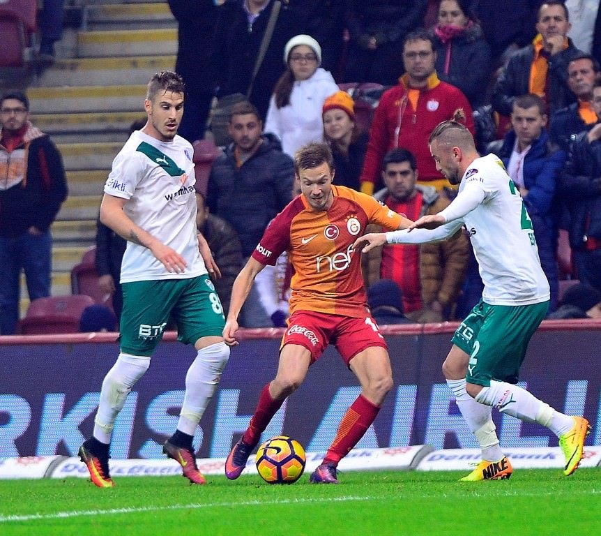 Galatasaray-Bursaspor karşılaşmasından kareler