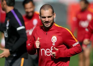 Galatasaray'da Sneijder sevinci