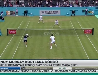 Andy Murray galibiyetle geri döndü