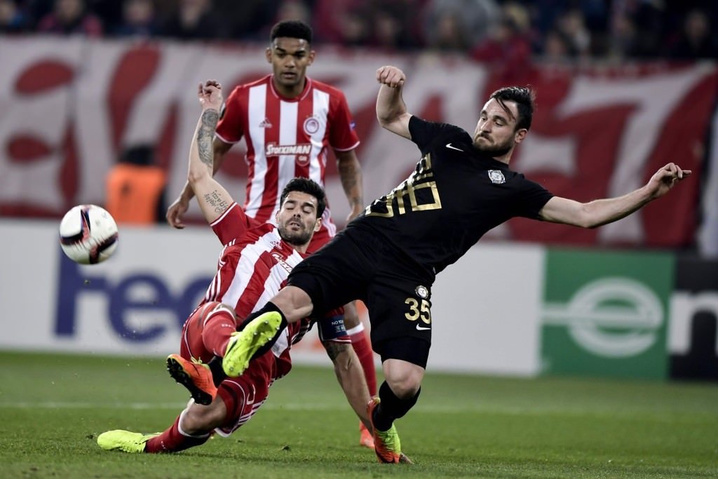 Olympiakos - Osmanlıspor karşılaşmasından kareler
