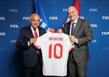 Büyükekşi Infantino'yla bir araya geldi!