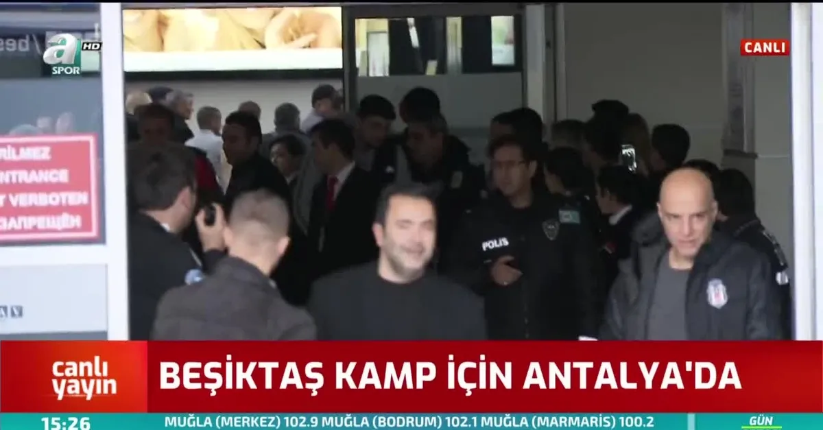 Beşiktaş kamp için Antalya'da