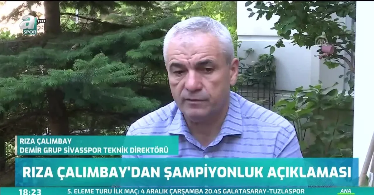 Rıza Çalımbay'dan şampiyonluk açıklaması