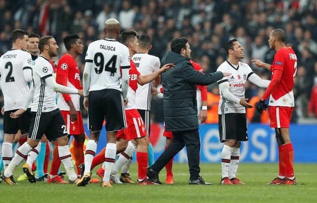 Beşiktaş - Monaco maçı sonrası olay
