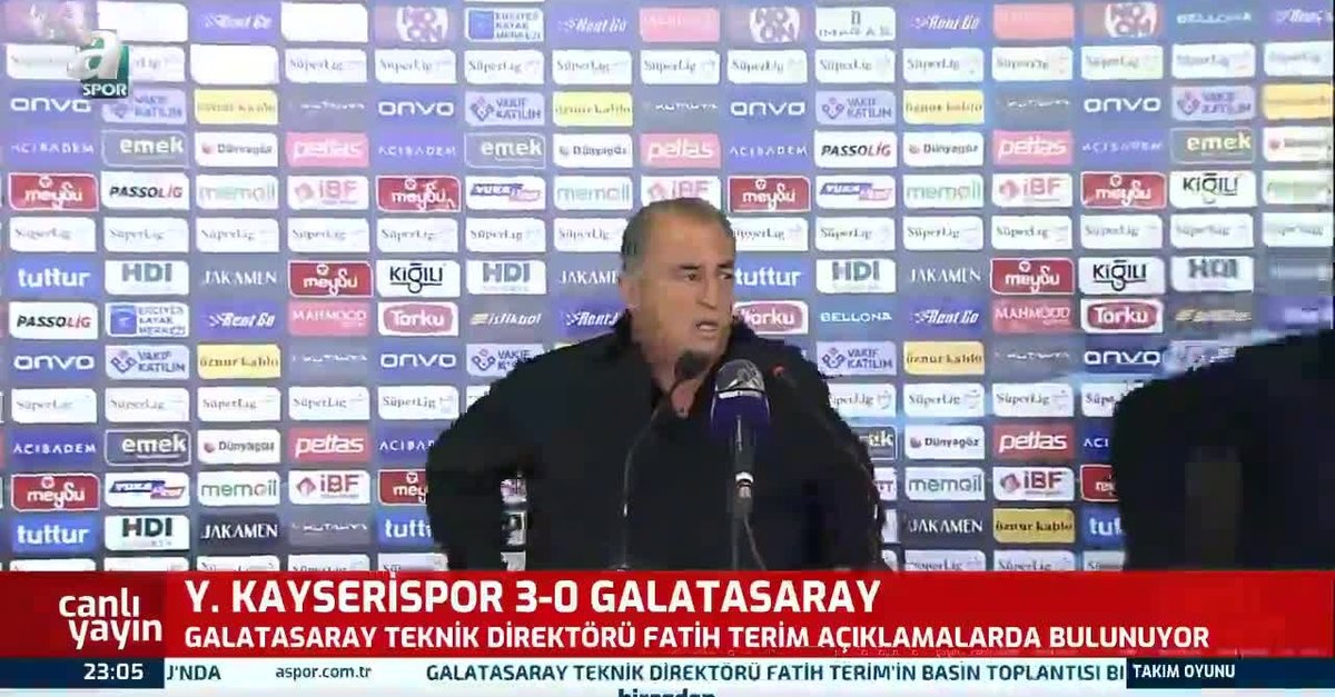 Fatih Terim Kayserispor maçı sonrası konuştu!