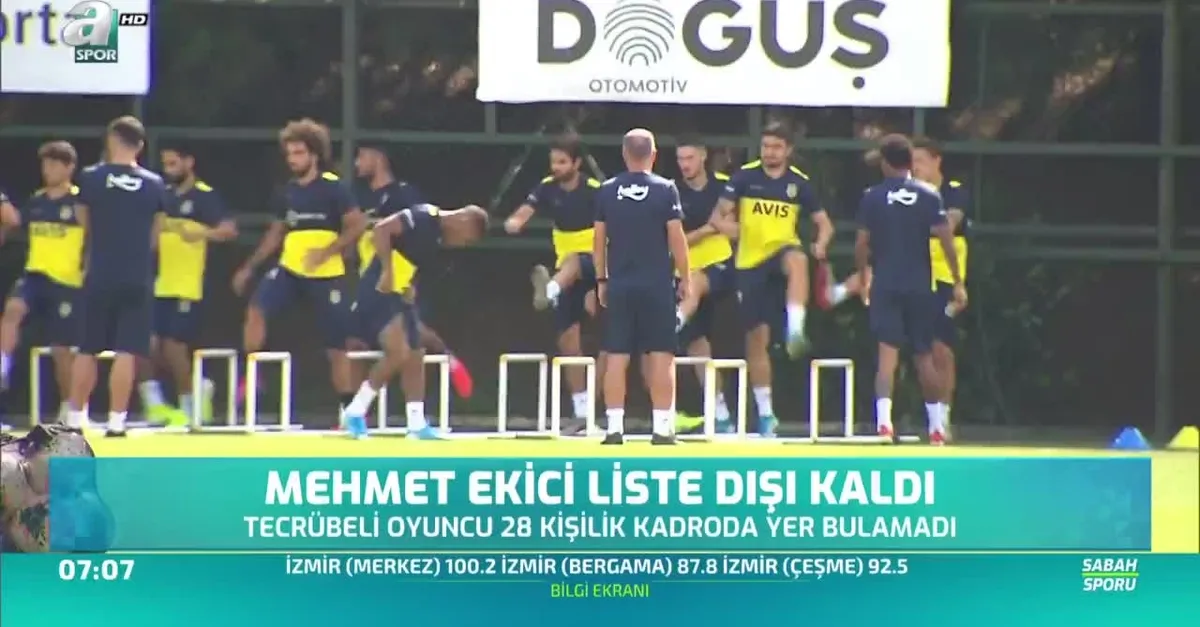 Mehmet Ekici liste dışı kaldı