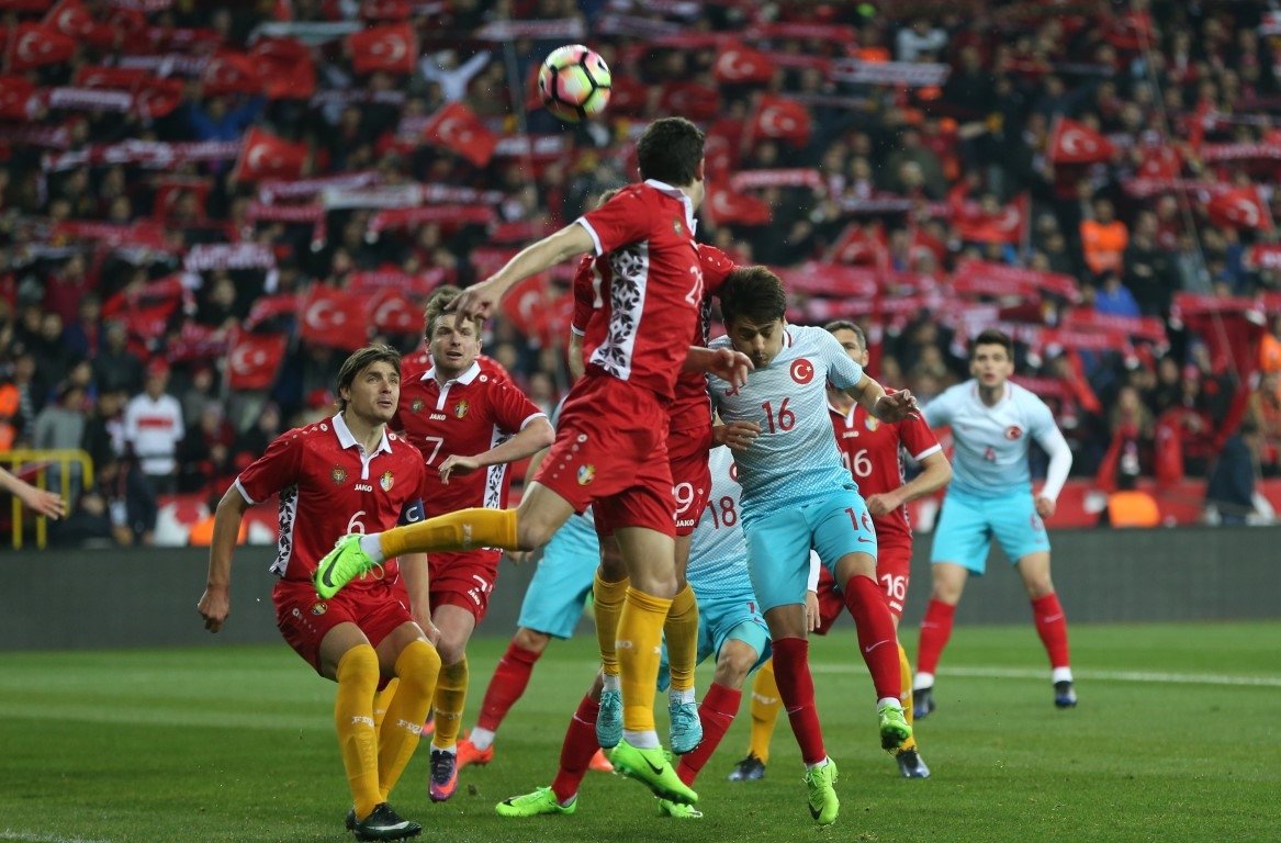 Türkiye - Moldova maçından kareler