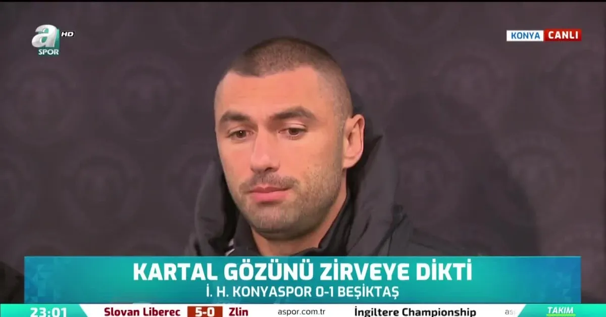 Burak Yılmaz'dan ince gönderme!