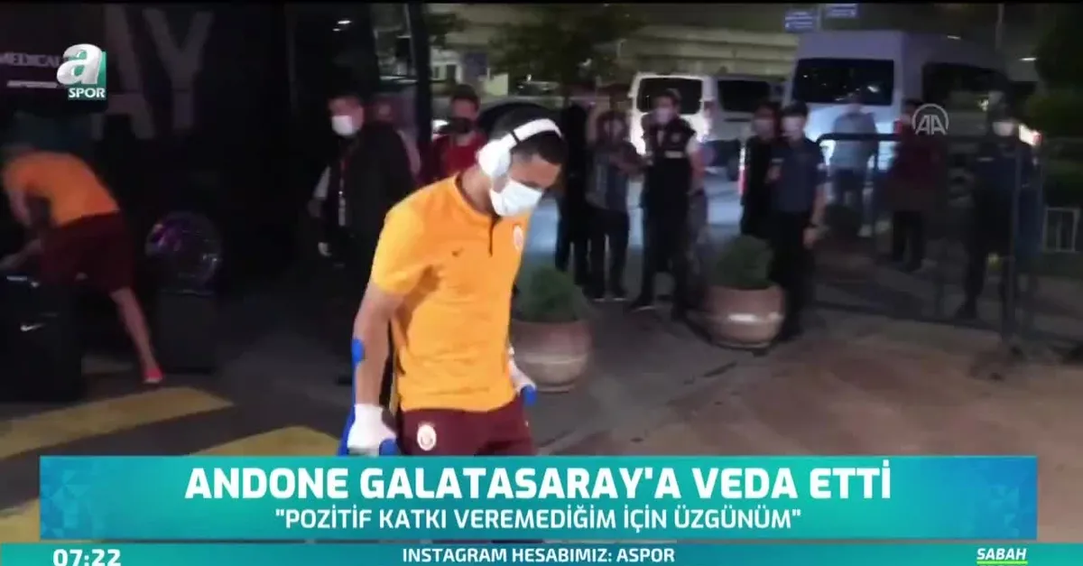 Andone Galatasaray'a veda etti