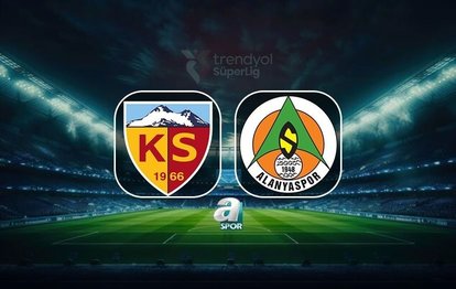 Zecorner Kayserispor-Corendon Alanyaspor maçı CANLI Trendyol Süper Lig