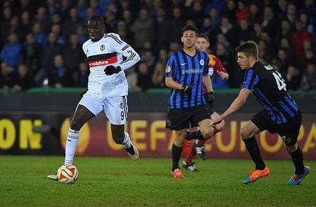 C.Brugge-Beşiktaş maçından kareler