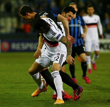 C.Brugge-Beşiktaş maçından kareler