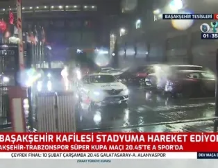 Başakşehir kafilesi stadyuma gidiyor