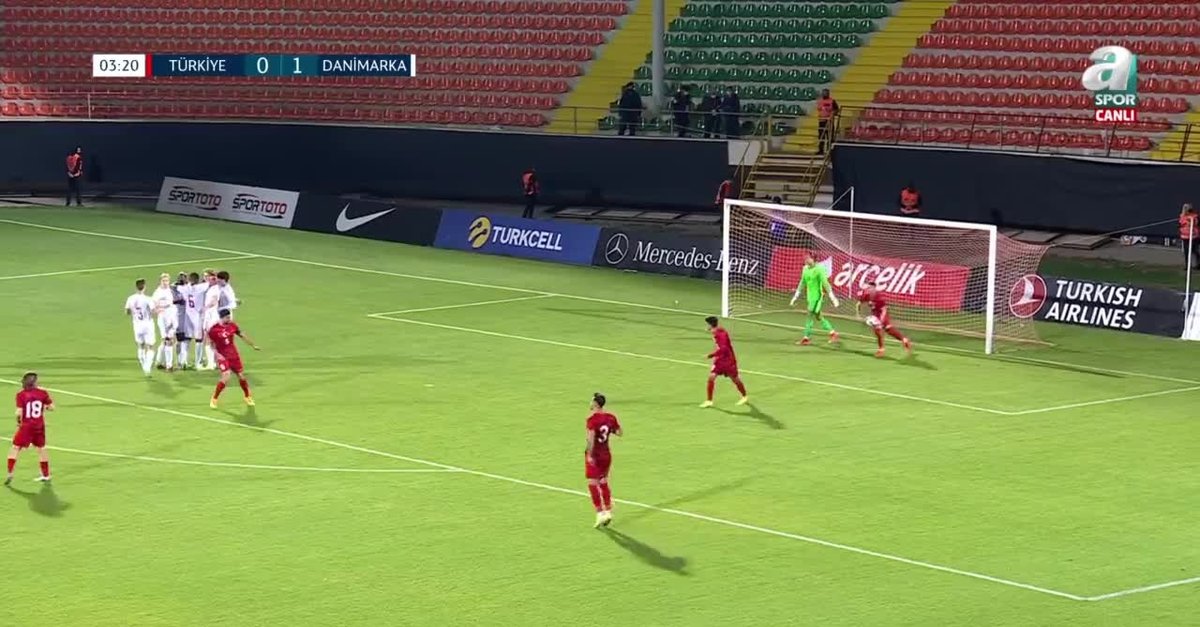 GOL | Türkiye U21 0-1 Danimarka U21