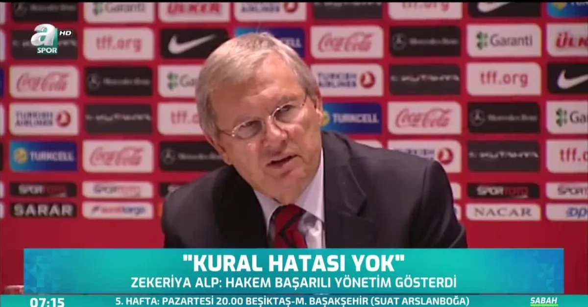 Zekeriya Alp: Kural hatası yok
