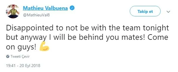 Valbuena'dan flaş paylaşım! - 1