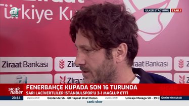 İstanbulspor Teknik Direktörü Fatih Tekke’den Fenerbahçe maçı sözleri: Son yılların en iyi Fenerbahçe’si…