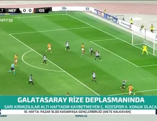 Galatasaray Çaykur Rizespor deplasmanında!