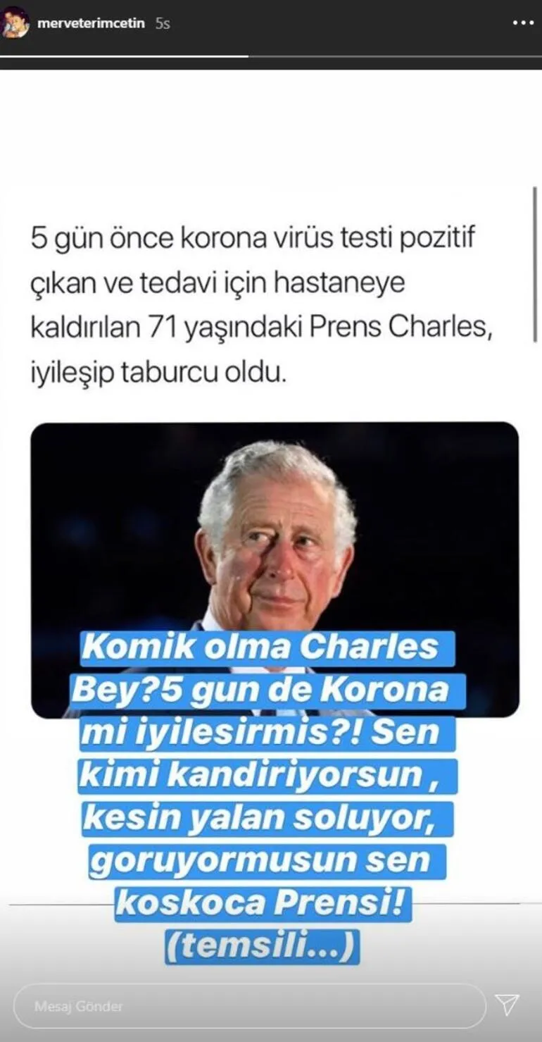 Fatih Terim'in kızı Merve Terim'den kinayeli paylaşım! "5 günde corona virüsü mü iyileşirmiş?" - 1