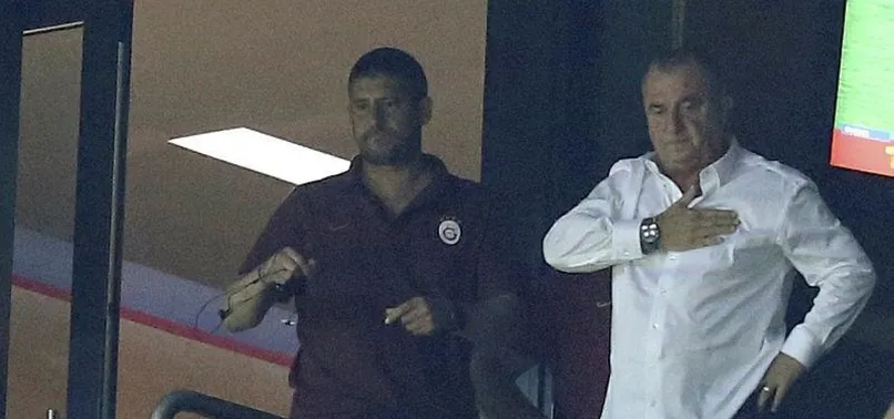 Fatih Terim maçı locadan takip etti