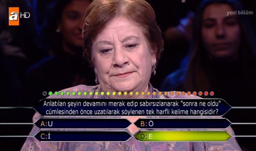 Kim Milyoner Olmak İster 788. son bölüm soru ve cevapları 26 Kasım 2018