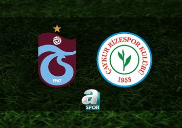 Trabzonspor-Çaykur Rizespor maçı detayları