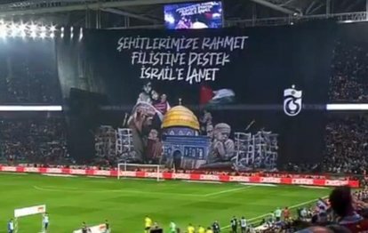 Trabzonspor tribünlerinden maç öncesi anlamlı pankart!