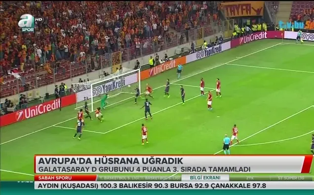 Avrupa'da hüsrana uğradık