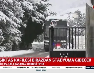 Beşiktaş kafilesi stadyuma hareket etti