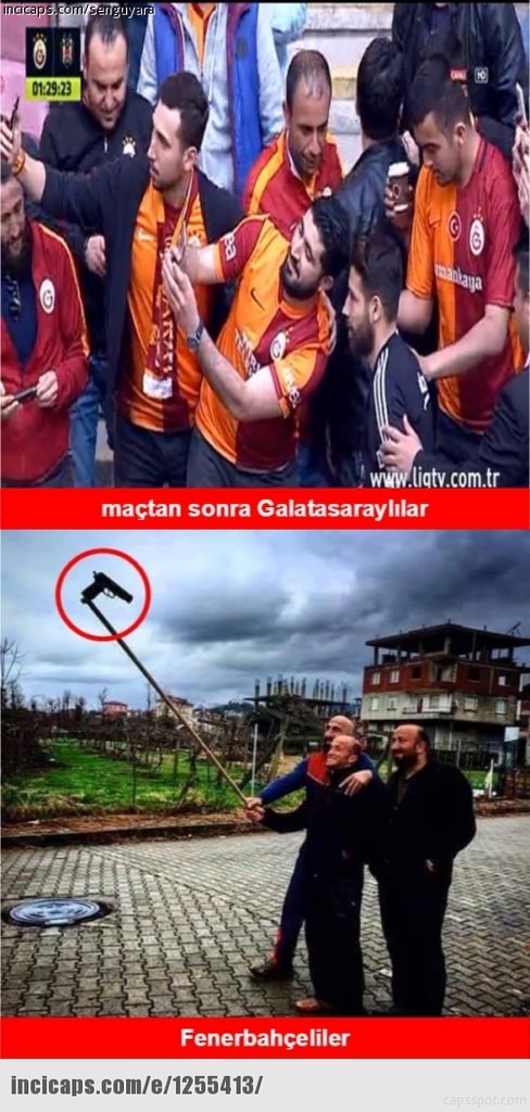 Galatasaray Beşiktaş capsleri...