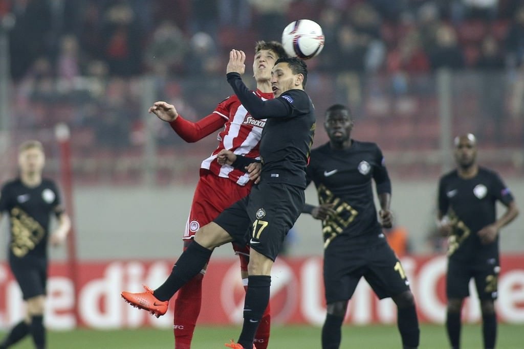 Olympiakos - Osmanlıspor karşılaşmasından kareler