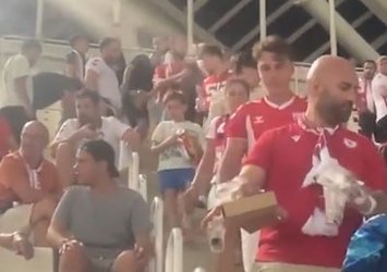 Samsun tribünlerinden örnek davranış!