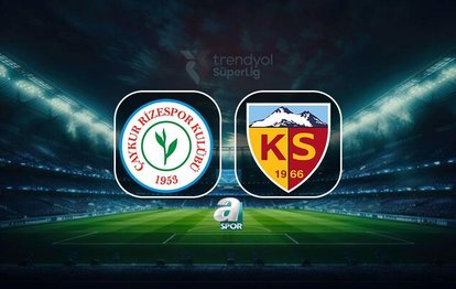 Çaykur Rizespor - Zecorner Kayserispor | CANLI