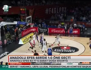 Anadolu Efes seride 1-0 öne geçti
